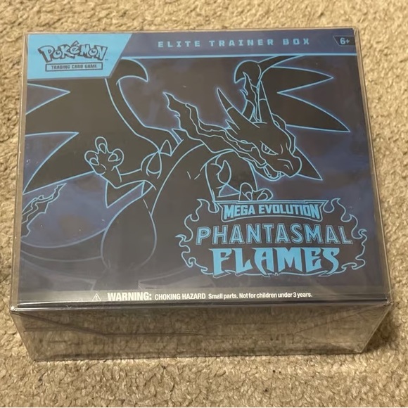 Pokemon Mega Evolution Phantasmal Flames Box - Black and Blue